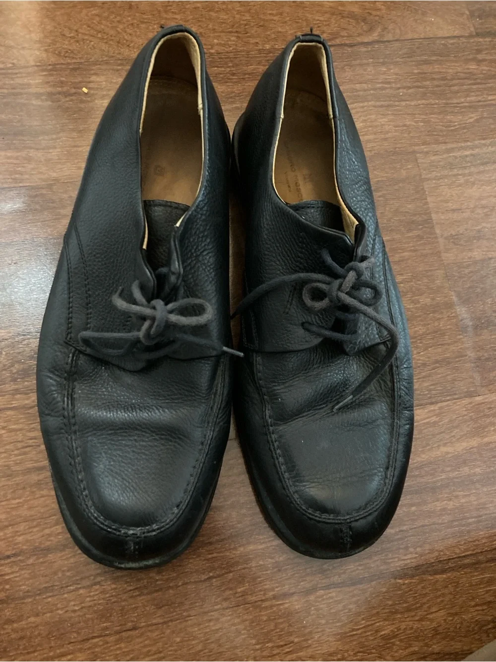 Sandro Moscoloni Black Leather Dress Shoes Sz 10